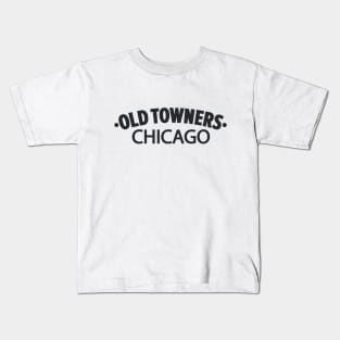 Old Towners Chicago Minimal Logo Design - Chicago Neighborhood Series Kids T-Shirt